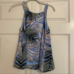 Ivy & Leo She + Sky blue tank blouse